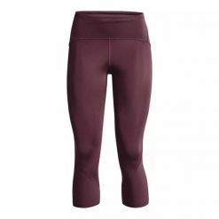 Legginsy damskie Under Armour Fly Fast 2.0 HG Crop. Brązowe legginsy damskie Under Armour, xs, bez wzorów. Za 69.99 zł.