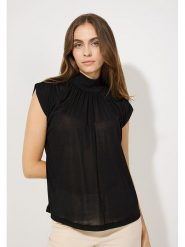 More & More Bluzka w kolorze czarnym rozmiar: 40. Czarne bluzki damskie More & More, bez wzorów, bez kołnierzyka, bez ramiączek. Za 77.95 zł.