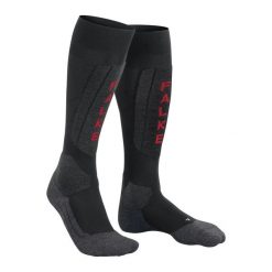 Podkolanówki damskie Falke SK5 Expert. Czarne skarpetki damskie Falke, bez wzorów, z elastanu. Za 176.05 zł.