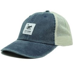 Czapka Trucker - Siatka Płócienna - Bawełna / Rozmiar uniwersalny (Niebieski). Niebieskie czapki z daszkiem damskie SURF MONKEY, bez wzorów, z bawełny. Za 159.95 zł.