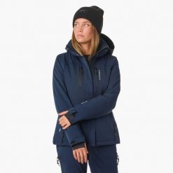 Kurtka narciarska kobieca Swedemount Cervinia Jacket wodoodporna. Czarne kurtki damskie SWEDEMOUNT, bez wzorów, bez kaptura. Za 447.00 zł.