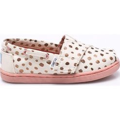Toms - Tenisówki dziecięce. Szare buty sportowe dziewczęce TOMS, z gumy. Za 149.90 zł.