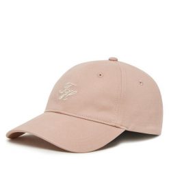 Czapka z daszkiem Tommy Hilfiger. Czerwone czapki z daszkiem damskie Tommy Hilfiger, bez wzorów. Za 179.99 zł.