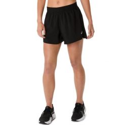 Sandały 4 cale dla kobiet Asics Core. Czarne sandały damskie Asics, bez wzorów, z materiału, bez obcasa, bez zapięcia. Za 176.00 zł.