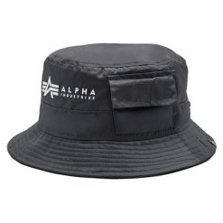 Kapelusz Alpha Industries. Czarne kapelusze damskie Alpha Industries, bez wzorów. Za 189.99 zł.