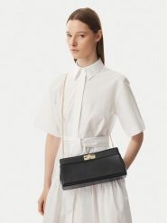 Tommy Hilfiger Torebka Th Modern Clutch AW0AW18727 Czarny. Czarne torebki wieczorowe damskie Tommy Hilfiger, bez wzorów, ze skóry, bez dodatków. Za 529.99 zł.