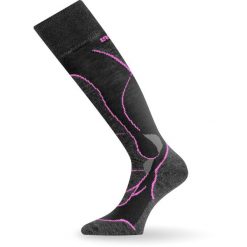 Skarpety narciarskie Lasting STW 984 Merino. Czarne skarpetki damskie LASTING, bez wzorów, z wełny. W wyprzedaży za 129.90 zł.