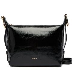 Torebka Furla. Czarne listonoszki damskie Furla, bez wzorów, bez dodatków. Za 1,299.00 zł.