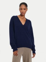 Kontatto Sweter 3M0177 Granatowy Regular Fit. Niebieskie swetry klasyczne damskie Kontatto, m, z syntetyku, bez kołnierzyka. Za 269.99 zł.