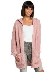 Be Wear Kardigan w kolorze różowym rozmiar: onesize. Różowe kardigany damskie Be Wear, bez wzorów, z wełny. Za 131.74 zł.