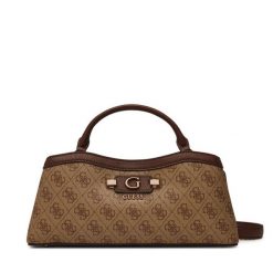 Torebka Guess. Brązowe kuferki damskie Guess, bez dodatków. Za 584.99 zł.