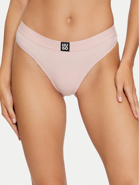 Hugo Stringi 50496809 Różowy. Czerwone stringi Hugo, bez wzorów. Za 69.99 zł.