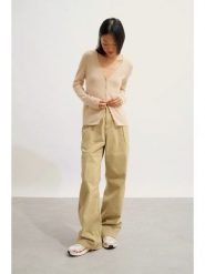 AUTHENTIC CASHMERE Kaszmirowy kardigan "Chalais" w kolorze kremowym rozmiar: L. Brązowe kardigany damskie AUTHENTIC CASHMERE, l, bez wzorów, z kaszmiru. Za 369.99 zł.