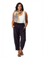 Aller Simplement Spodnie w kolorze czarnym rozmiar: 42-58. Czarne spodnie materiałowe damskie Aller Simplement, bez wzorów, z materiału. Za 56.99 zł.