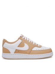 Nike Sneakersy Court Vision Lo Nn DH3158 Beżowy. Brązowe obuwie sportowe damskie Nike, ze skóry, bez zapięcia. Za 269.99 zł.