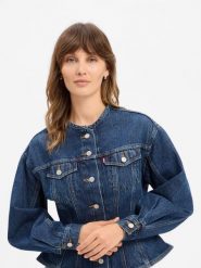 Levi's kurtka dżinsowa Kobiety Bawełna (100%) niebieski, M. Niebieskie kurtki damskie Levi's, m, bez wzorów, z bawełny, bez kaptura. Za 799.95 zł.