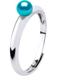 Pearline Srebrny pierścionek z perłą rozmiar: onesize. Szare pierścionki damskie Pearline, z perłą, srebrne. Za 222.94 zł.