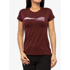 Koszulka merino damska Sensor Merino Air PT SS. Czerwone koszulki sportowe damskie Sensor, bez wzorów, bez ramiączek. Za 256.99 zł.