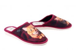 METEOR 128 Kotek 2 bordowy, kapcie damskie. Czerwone kapcie damskie Meteor. Za 40.79 zł.