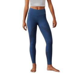 Damskie legginsy jeździeckie z pełną przyczepnością Ariat Ascent. Niebieskie legginsy damskie Ariat, m, bez wzorów, ze skóry. Za 547.00 zł.