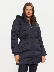 Guess Płaszcz zimowy Seline W4BL58 WGL72 Granatowy Regular Fit. Niebieskie płaszcze damskie Guess, na zimę, xs, z aplikacjami, z syntetyku, bez kaptura. Za 639.99 zł.