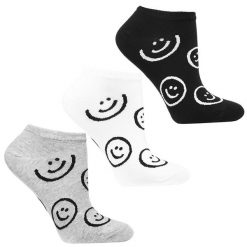 Stopki Z Uśmiechem Damskie Moraj Mix Kolor 3 Pary. Czarne skarpetki damskie Moraj, bez wzorów, z materiału. Za 24.99 zł.