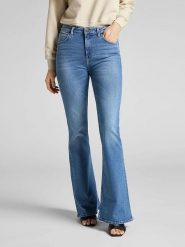 Lee Dżinsy "Breese" - Bootcut - w kolorze niebieskim rozmiar: W29/L31. Niebieskie jeansy damskie Lee. Za 168.46 zł.