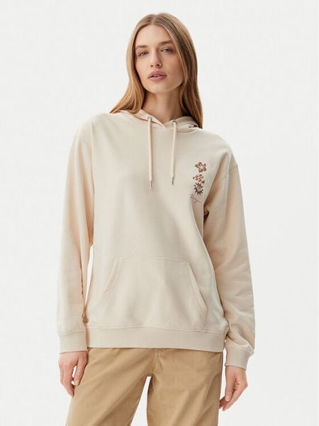 Roxy Bluza ERJFT04952 Beżowy Regular Fit. Brązowe bluzy damskie Roxy, m, bez wzorów, z bawełny, bez kaptura. Za 149.99 zł.