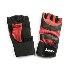 Rękawiczki fitness Laubr Sport czerwone. Brązowe rękawiczki damskie FIVE GLOVES, bez wzorów. Za 133.99 zł.