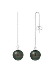 Pearl Addict Srebrne kolczyki z perłami tahiti rozmiar: onesize. Szare kolczyki damskie Pearl Addict, z perłą, srebrne. Za 565.99 zł.