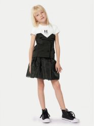 Karl Lagerfeld Kids Sukienka codzienna Z30086 D Czarny Regular Fit. Czarne sukienki dziewczęce Karl Lagerfeld Kids, bez wzorów, z syntetyku, bez ramiączek, proste. Za 359.99 zł.