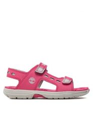 Timberland Sandały Moss Jump 2 Strap Sandal TB0A68QWEY51 Różowy. Czerwone sandały dziewczęce Timberland, ze skóry, bez obcasa, bez zapięcia. Za 149.99 zł.