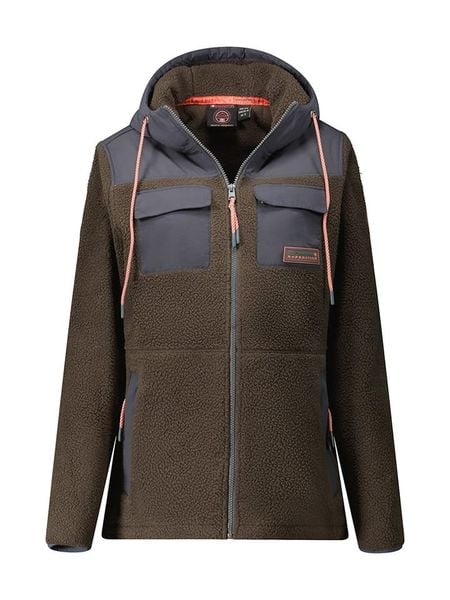 Canadian Peak Kurtka polarowa "Toulouseak" w kolorze khaki rozmiar: XL. Brązowe kurtki damskie Canadian Peak, xl, bez wzorów, z materiału, bez kaptura. Za 170.07 zł.