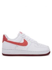 Nike Sneakersy Air Force 1 `07 FQ7626 Biały. Białe obuwie sportowe damskie Nike, ze skóry, bez zapięcia. Za 409.99 zł.