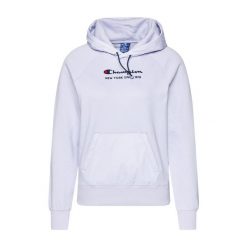 Bluza sportowa damska Champion Sweatshirt HD z kapturem. Białe bluzy damskie Champion, xs, bez wzorów, z bawełny, z kapturem. Za 228.00 zł.