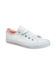 Buty na każdą stopę Trampki w kolorze białym rozmiar: 39. Białe trampki damskie Buty na każdą stopę, bez wzorów, z tkaniny, bez zapięcia. Za 83.62 zł.