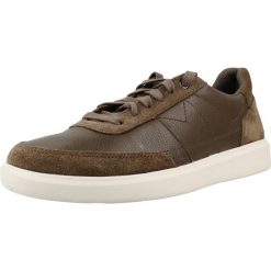 Buty CLARKS BRODIN LO Zielony. Zielone obuwie trekkingowe damskie Clarks, ze skóry, bez zapięcia. Za 210.99 zł.