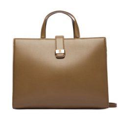 Torebka Tommy Hilfiger. Brązowe torebki klasyczne damskie Tommy Hilfiger, bez dodatków. Za 749.99 zł.