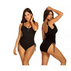 Strój kąpielowy damski jednoczęściowy kostium kobiecy Self Bayamon. Czarne stroje jednoczęściowe SELF HEAT, bez wzorów. Za 229.00 zł.