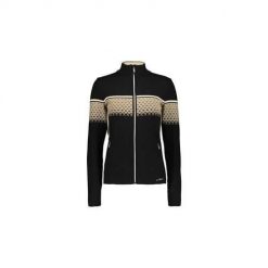 Bluza sportowa damska CMP Bluza Damska 7H26802 Czarnybeżowy. Czarne bluzy damskie CMP, l, bez wzorów, bez kaptura. Za 813.00 zł.