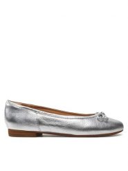 Clarks Baleriny Fawna Lily 26176380 Srebrny. Szare balerinki damskie Clarks, bez wzorów, ze skóry. Za 299.99 zł.