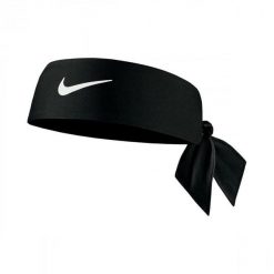 Opaska/Szalik Nike Dri-FIT Head Tie 4.0 Czarny-Biały. Czarne szaliki damskie Nike, bez wzorów. Za 185.99 zł.
