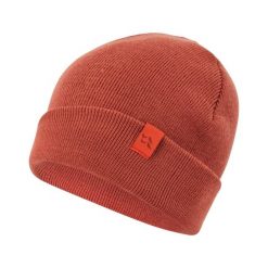 Czapka dzianinowa podwijana Rab Adzuki Beanie. Czerwone czapki damskie RAB, bez wzorów, z dzianiny. Za 94.99 zł.