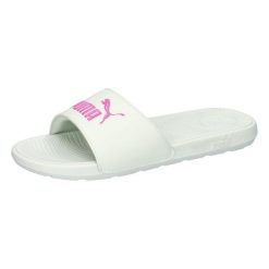 Klapki damskie Puma Cool Cat 2.0 40. Czerwone klapki damskie Puma, bez wzorów, z syntetyku, bez obcasa, bez zapięcia. Za 86.99 zł.