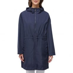 Kurtka GEOX W BULMYA LONG PARKA Niebieski. Niebieskie parki damskie Geox, z tkaniny, bez kaptura. Za 657.99 zł.