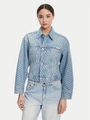 Calvin Klein Jeans Kurtka jeansowa LV047C782G Niebieski Oversize. Niebieskie kurtki damskie Calvin Klein Jeans, s, bez wzorów, z bawełny, bez kaptura. Za 519.99 zł.
