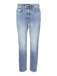 Noisy may Dżinsy "Moni" - Tapered fit - w kolorze błękitnym rozmiar: W25/L32. Niebieskie jeansy damskie Noisy may, z podwyższonym stanem. Za 61.60 zł.
