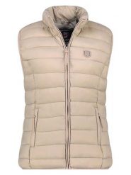 Canadian Peak Kamizelka pikowana w kolorze beżowym rozmiar: XXL. Brązowe kamizelki damskie Canadian Peak, xxl, bez wzorów, bez kaptura. Za 118.28 zł.