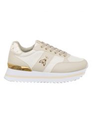 Patrizia Pepe Sneakersy w kolorze złoto-beżowym rozmiar: 36. Brązowe obuwie sportowe damskie Patrizia Pepe, bez zapięcia. Za 350.56 zł.