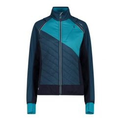 Kurtka damska turystyczna CMP 30A2276. Niebieskie kurtki damskie CMP, l, bez wzorów, z softshellu, z kapturem. Za 425.00 zł.